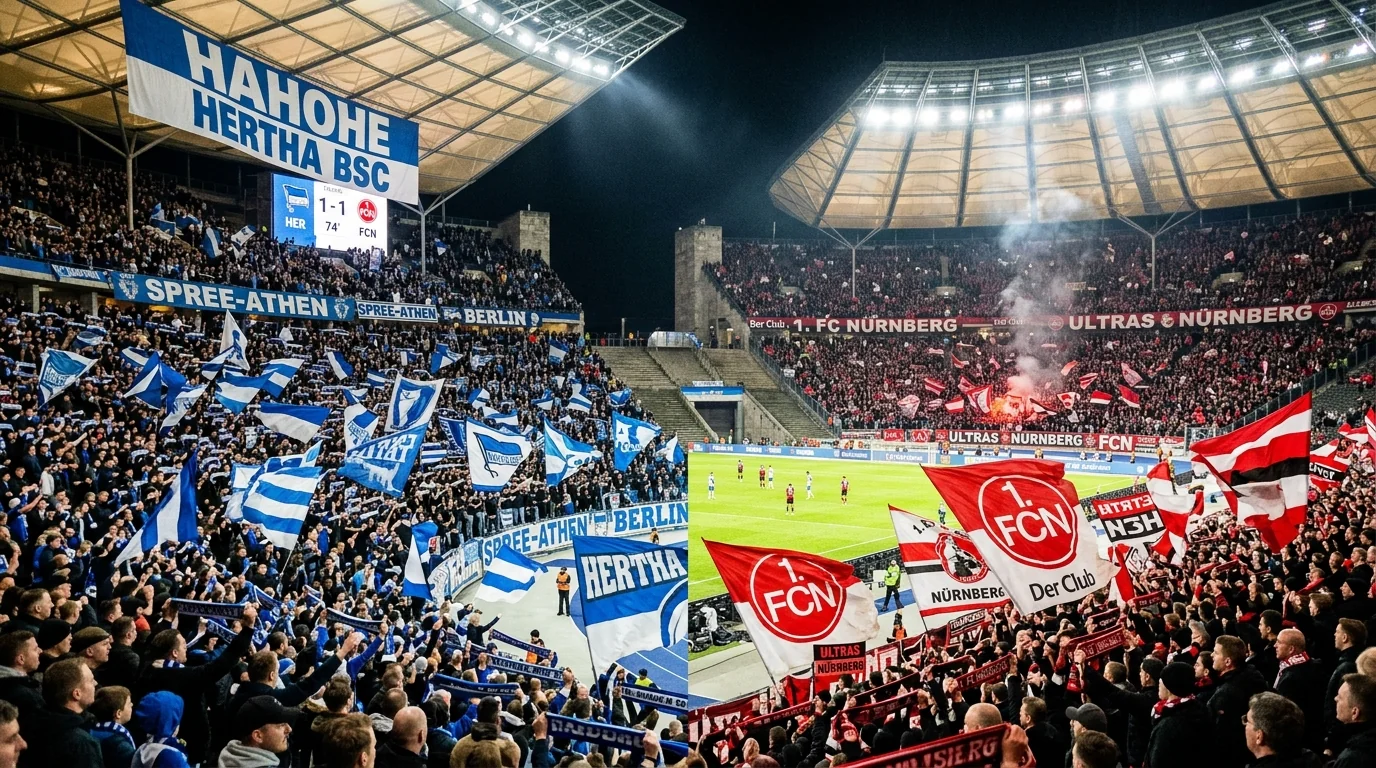 Hertha BSC Make Statement, Nürnberg Triumph in Derby on Thrilling 2. Bundesliga Saturday