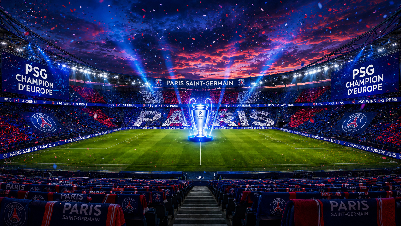 PSG retain their European crown after a dramatic finish against Arsenal
