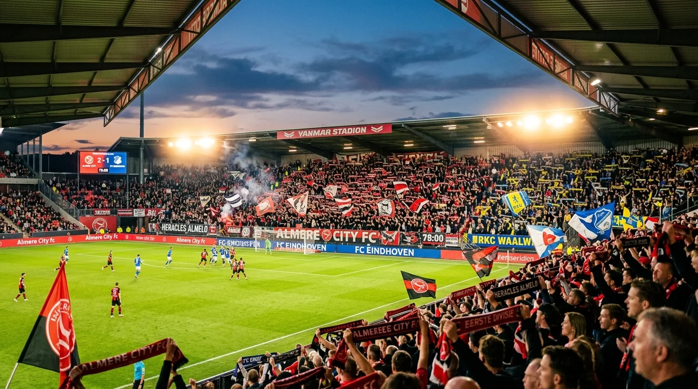 Almere City End Heracles’ Perfect Run as RKC Waalwijk and FC Eindhoven Shine in Eventful Eerste Divisie Friday