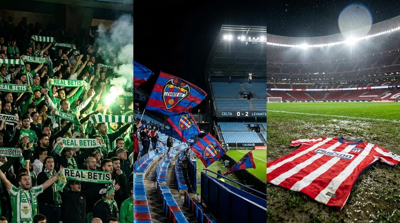 Betis make history, Levante stun Celta, and Atlético edge a hard-fought win on a dramatic day of La Liga action