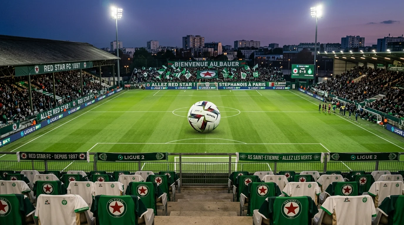 Red Star Shine and Saint-Étienne March On in Spirited Ligue 2 Battles