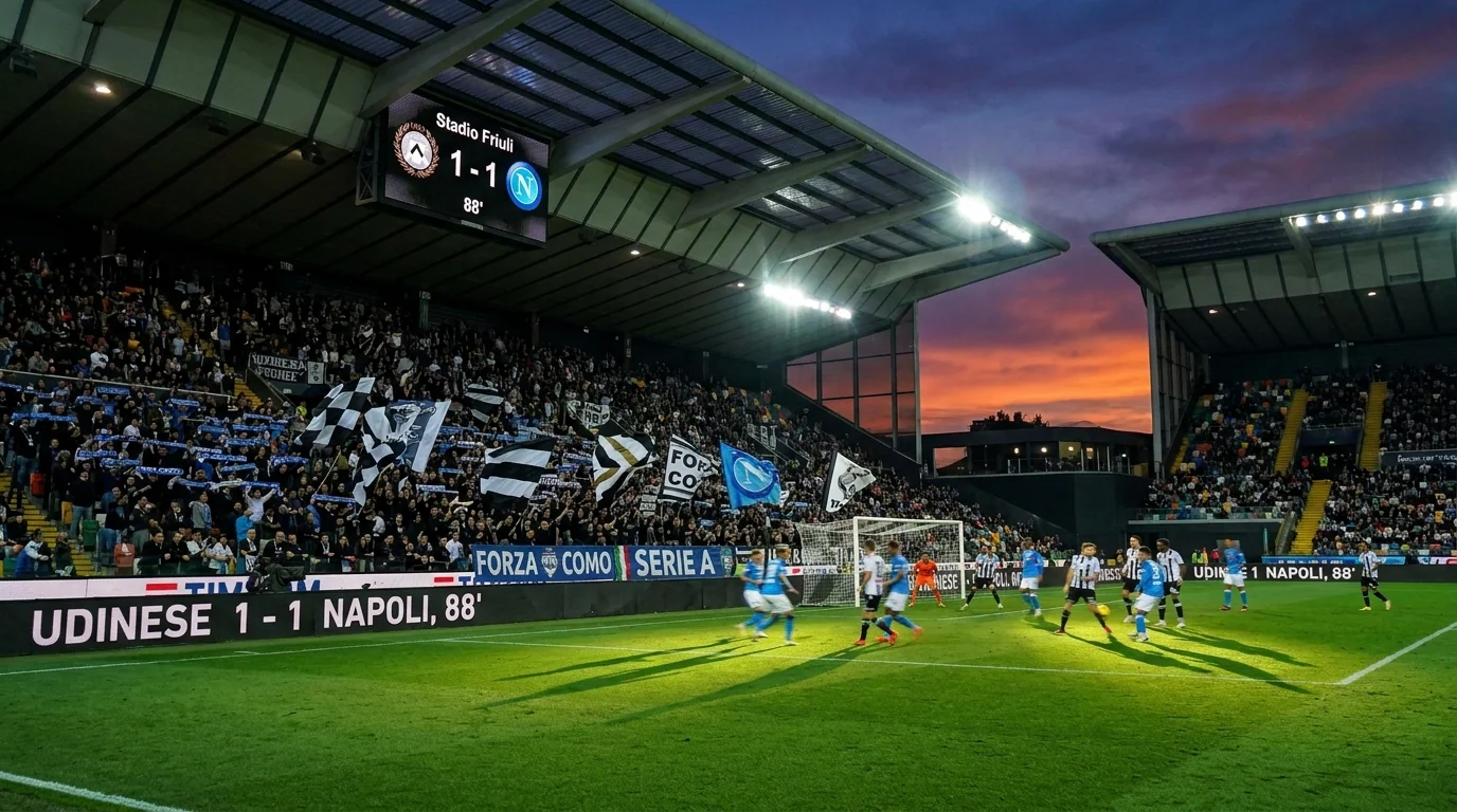 Udinese make history, Como and Napoli cancel each other out, and defenses dominate on a tight Saturday in Serie A
