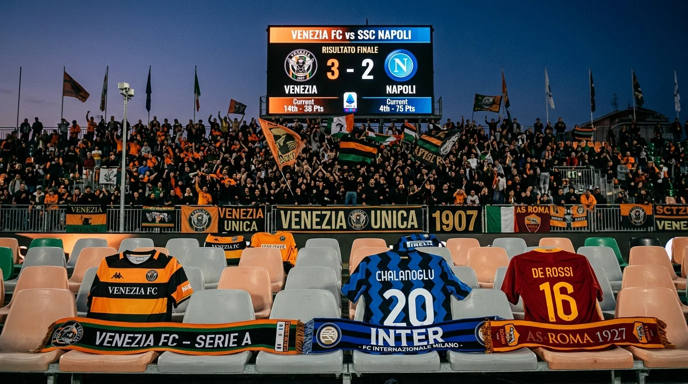 Venezia Stun Napoli as Inter and Roma Cruise to Victory