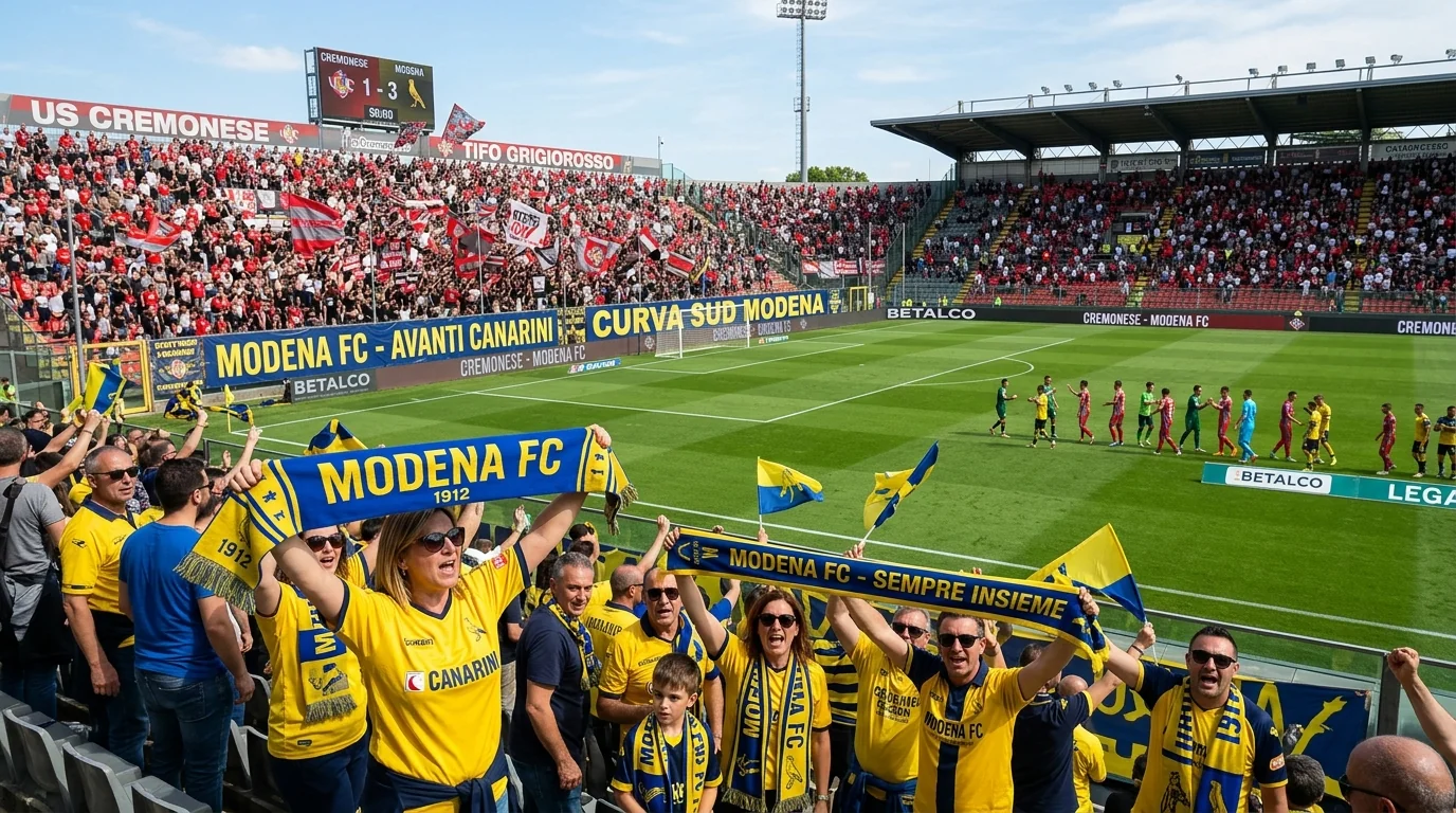 Modena Stuns Cremonese with Dominant Away Performance