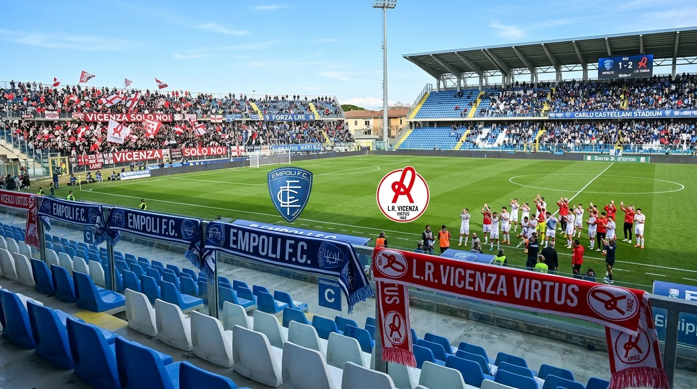 Vicenza claims key victory at Empoli with clinical display