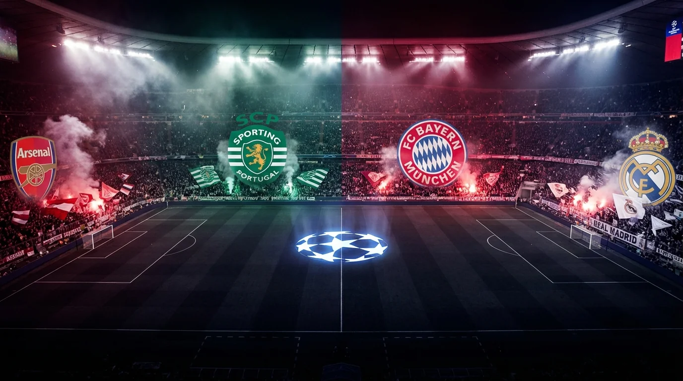Anteprima UEFA Champions League – 15/04/2026: l’Arsenal affronta la rimonta dello Sporting, il Bayern ospita il Real Madrid di Mbappé