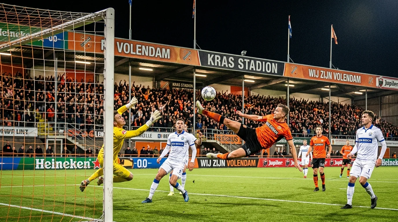 La spettacolare rovesciata di Veerman illumina la vittoria del Volendam