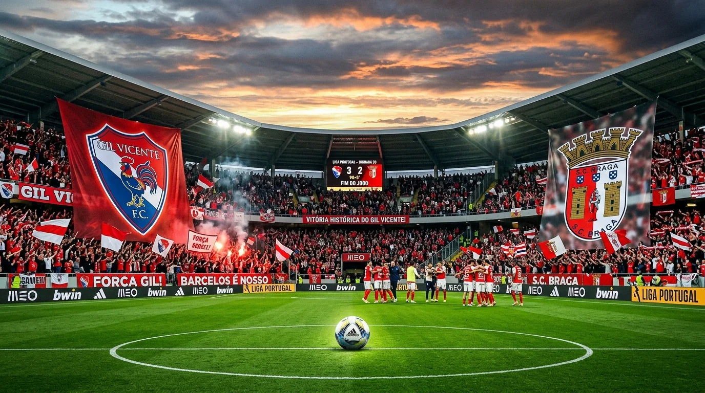 Gil Vicente sorprende il Braga in una giornata di sorprese in Liga NOS